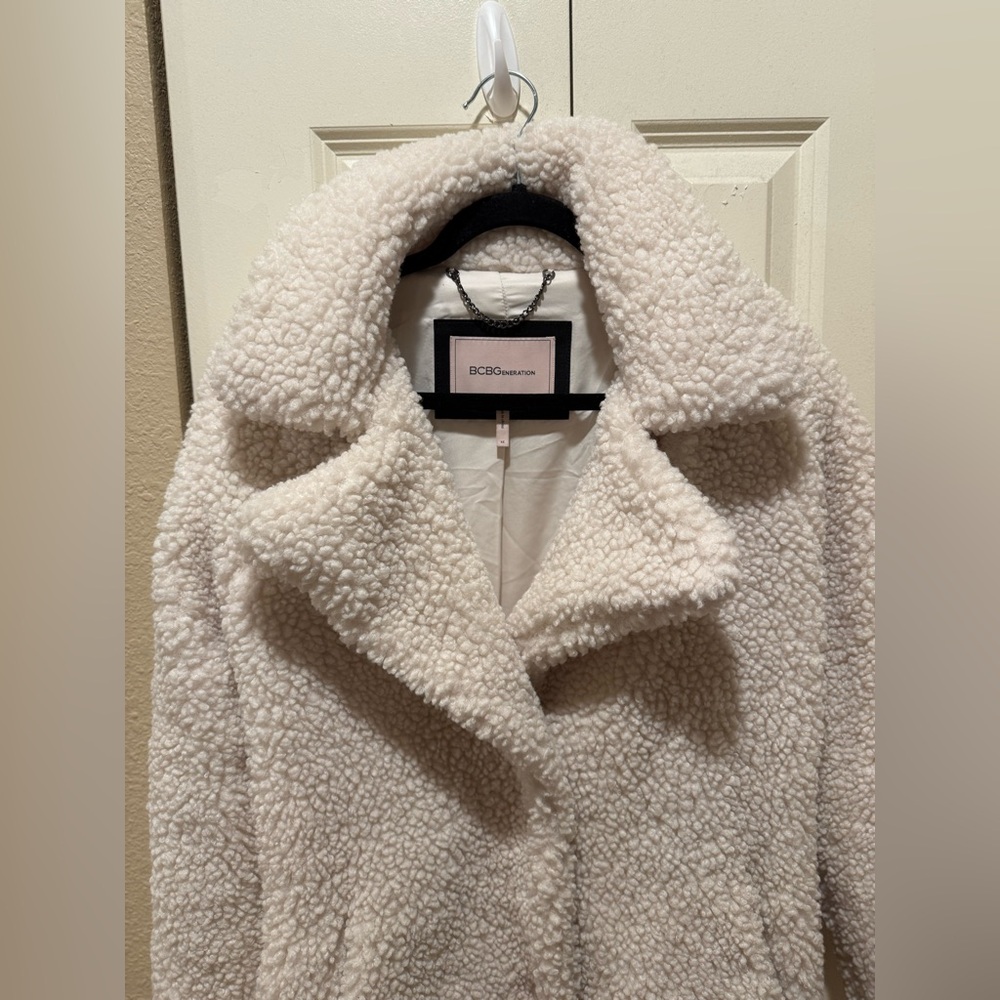 BCBGeneration Cream Teddy Jacket - image 6